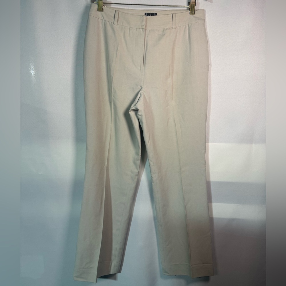 INC International Concepts Women's Beige Straight Leg Pants